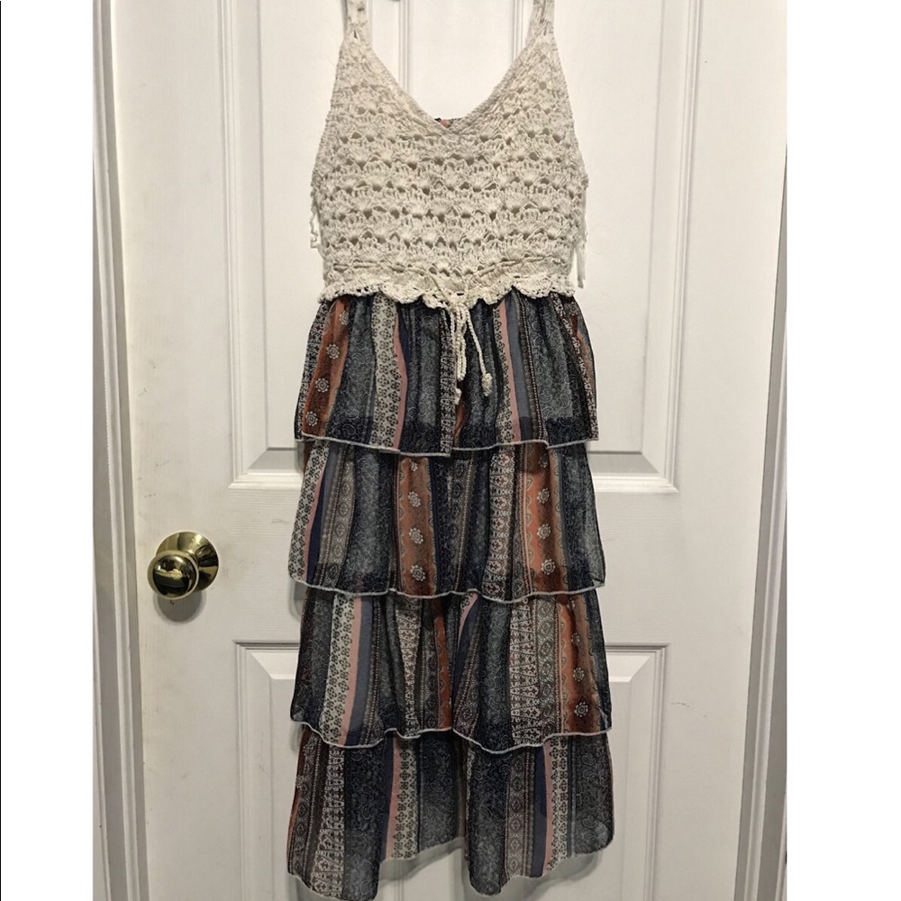 Spaghetti strap dress, Paisley Design